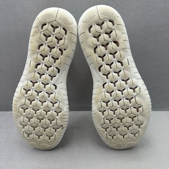 Nike Free RN Flyknit 2018 Womens Size 8 Shoes Guava Ice / Beige Running Sneakers - Picture 7 of 8